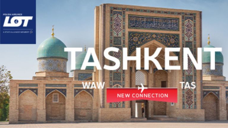 Odkryj Tajemnicę Orientu: Nowa Trasa PLL LOT z Warszawy do Taszkentu!