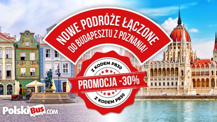 30% zniżki na podróże łączone z PolskiBus do Budapesztu!