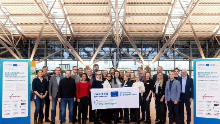 Lotnisko Poznań-Ławica w projekcie BSR HyAirport - Wspólna inicjatywa dla zrównoważonej przyszłości lotnictwa.