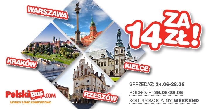 Kod promocyjny od PolskiBus: weekendowa promocja