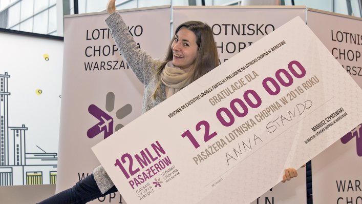 Lotnisko Chopina obsłużyło 12-milionowego pasażera!