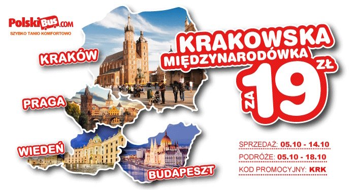 PolskiBus: krakowska międzynarodówka za 19 zł!