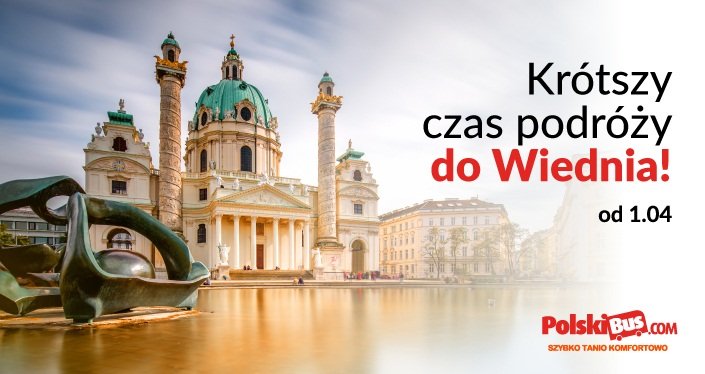 PolskiBus: krótszy czas podróży do Wiednia!