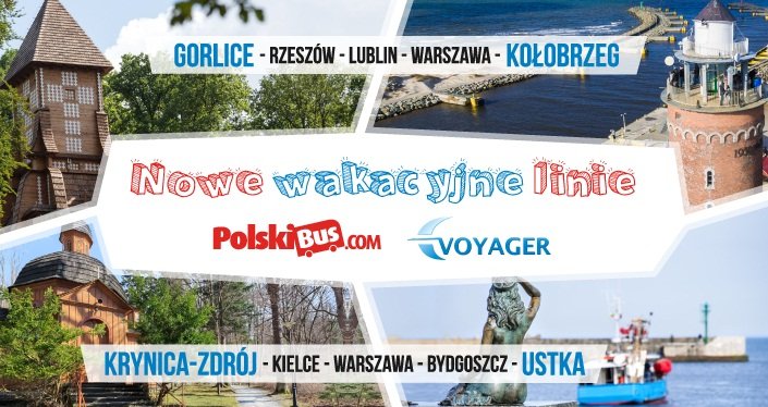 PolskiBus: nowe wakacyjne trasy z Małopolski i Podkarpacia!