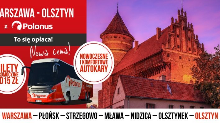 Promocja Polonus na trasie Warszawa – Olsztyn
