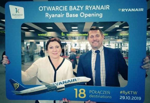 Ryanair otworzył bazę w Katowicach