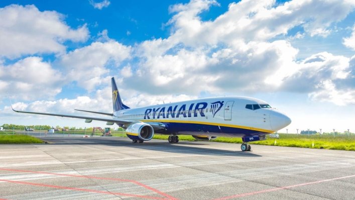 Statystyki Ryanair dotyczące ruchu w listopadzie