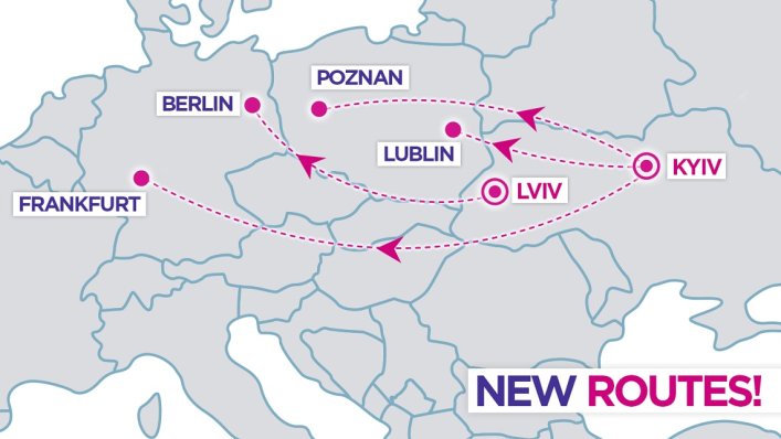 WizzAir: nowe trasy z Kijowa i Lwowa
