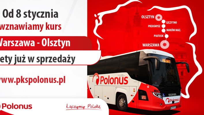 Z Warszawy do Olsztyna z Polonusem
