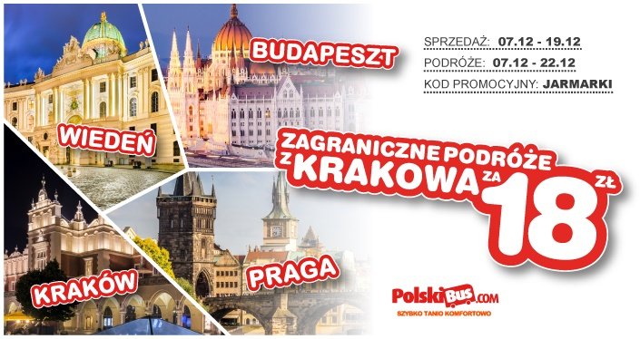 Zagraniczne podróże z PolskiBus za 18 PLN
