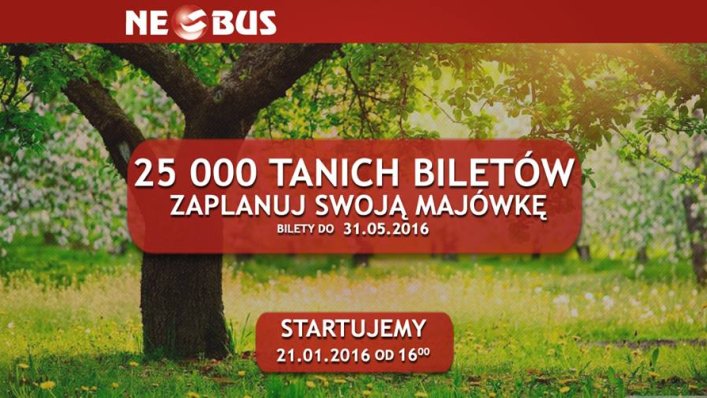 Zaplanuj swoją majówkę z Neobus Polska - nowa pula biletów !