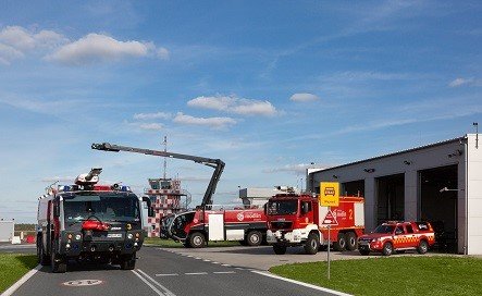 10-lecie strażaków na Lotnisku Warszawa-Modlin