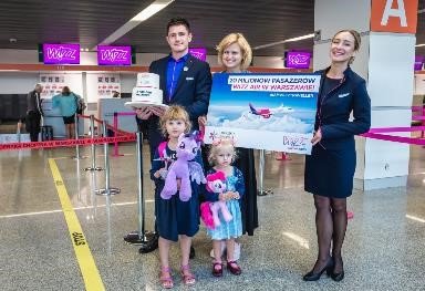 15 rocznica Wizz Air w Warszawie i 20-milionowy pasażer