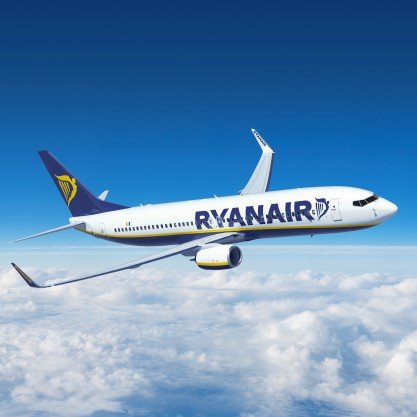 Lipcowe statystki Ryanair – wzrost ruchu o 9%