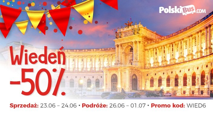 PolskiBus: 50% urodzinowego rabatu do Wiednia!