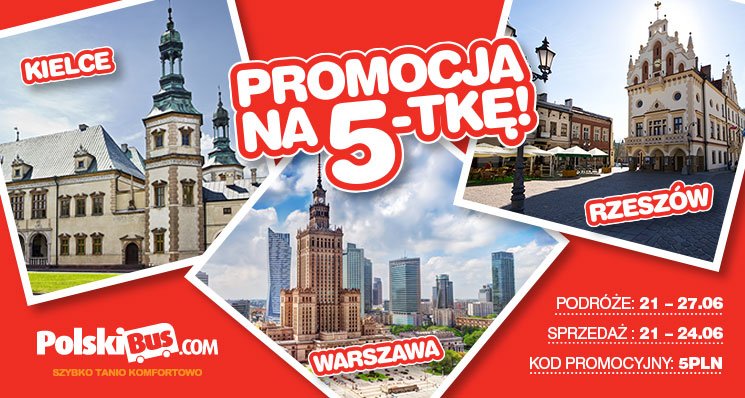 PolskiBus: promocja na 5-tkę !