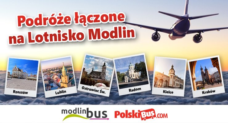 PolskiBus rozszerza współprace z ModlinBus oferując nowe połączenia na Lotnisko Modlin!