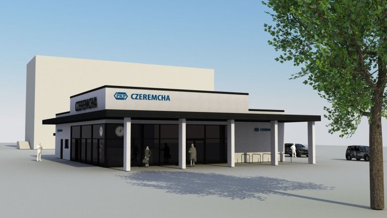Projekt nowego dworca w Czeremsze