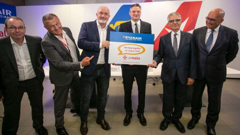 Ryanair podjął współpracę z Air Malta
