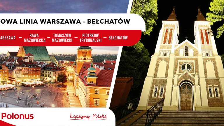 Warszawy do Bełchatowa z Polonusem