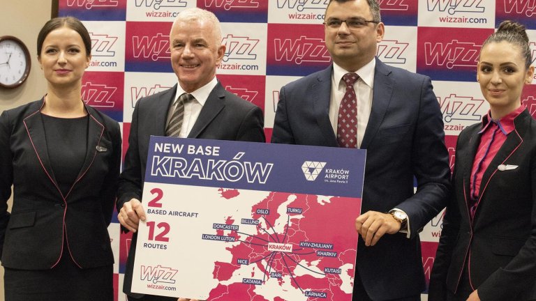 Wizz Air zakłada bazę w Krakowie