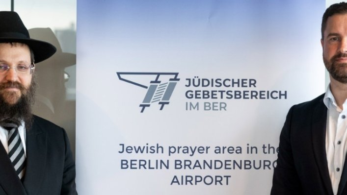 Miejsce modlitewne dla wyznawców judaizmu na lotnisku w Berlinie