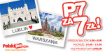 Kod promocyjny na PolskiBus: Lublin - Warszawa za 7 PLN