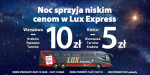 Nocna promocja od Lux Express bilety krajowe od 5 PLN