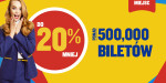 Ryanair: 500 000 biletów do 20% taniej!
